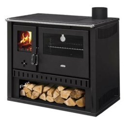 Cuisinière à bois gt fi s dr sortie côté droit - Acier - Acier