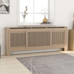 Cache-radiateur | Équipement pour radiateur mdf 205 cm 22454 - Brun