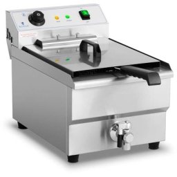 Friteuse Électrique Professionnelle Friteuse Restaurant Robinet 400V 16L 6000W - Rouge