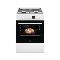 Electrolux - Cuisinière mixte a 57l 4 feux blanc lkm624011w - blanc