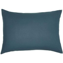 Taie d'oreiller rectangle 100% coton 50 x 70 cm ESSENTIAL - BLEU PAON
