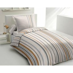 Home Linge Passion - Parure de Couette 100% Coton 57 fils couleurs - Jaune, matière - 100% coton,