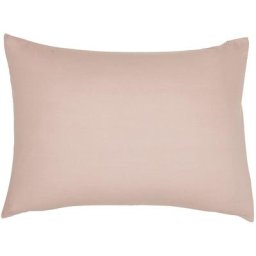 Taie d'oreiller rectangle 100% coton 50 x 70 cm essential - rose rose des sables