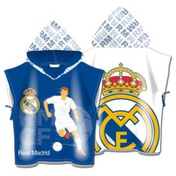 Arditex - Poncho en microfibre avec capuche 55X55cm - Real Madrid cf