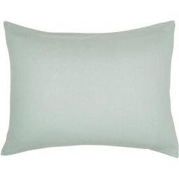 Taie d'oreiller rectangle 100% coton 50 x 70 cm essential - vert celadon