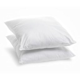 Oreillers Le Duo Coton Bio - Confort moelleux - 60x60cm Bleu Calin