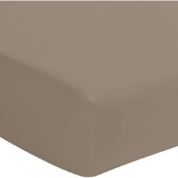 Terre De Nuit - Drap housse taupe 100% coton biologique bonnet 40 cm 160x190 cm - Taupe