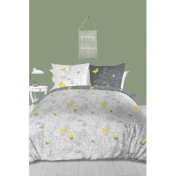 Soleil D'ocre - Parure Housse de couette 240X220 cm lisa Blanc 57 fils/ cm2, par Blanc