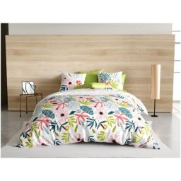 Housse de couette + 2 taies 220 x 240 cm Fleurs field
