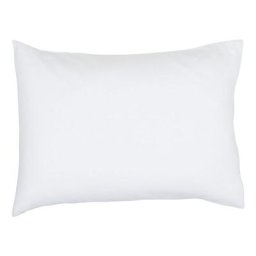 Taie d'oreiller rectangle 100% coton 50 x 70 cm essential - blanc craie