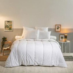Couette La Coton Bio - Chaude 400g/m - Coton issu de l'agriculture biologique - 220x240cm Bleu Calin