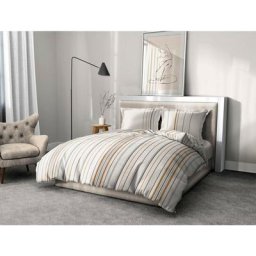 Parure de Couette 100% Coton 57 fils couleurs - Jaune, matière - 100% coton, tailles - 220 x 240 cm