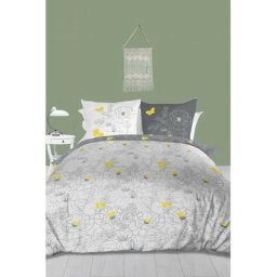 Parure Housse de couette 240X220 cm lisa Blanc 57 fils/ cm2, par Soleil D'ocre Blanc