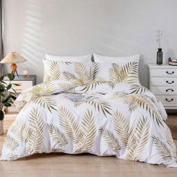 Set Housse de Couette 200x200 cm 2 Personnes et 2 x Taies d'oreiller 50x75 cm 100% Microfibre