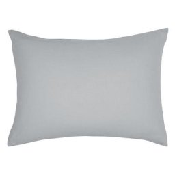 Taie d'oreiller rectangle 100% coton 50 x 70 cm essential - gris acier