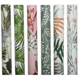 Peragashop - rouleau 1PZ papier cadeau 200X70CM tropical assorti