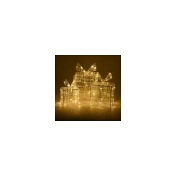 Lot de 3 cadeaux lumineux Munera Blanc chaud 90 led
