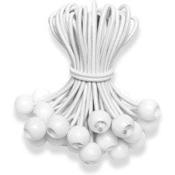 Tendeur Sandow, Lot de 100 Tendeurs de Bâche avec Boule Tendeurs en Caoutchouc Boucles de Tente en
