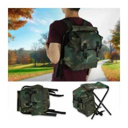 Chaise d'alpinisme portable en plein air sac à dos de pêche pliant HB057
