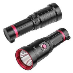 Torche de plongée 3000 Lumen Led Lampes de plongée sous-marine 100 m Ipx8 étanche (1 pièces)