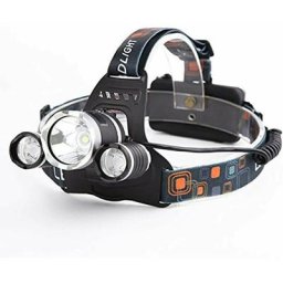 Lampe frontale LED rechargeable avec 4 modes d’éclairage Idéal pour le camping/la pêche/le