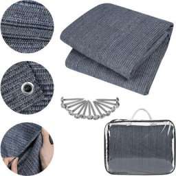 Aufun - Tapis d'auvent, Tapis de Camping extérieur Tapis pour Tente Camping-Car en hdpe, bâche de