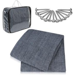 AUFUN Tapis d'auvent, Tapis de Camping extérieur Tapis pour Tente Camping-Car en HDPE, bâche de