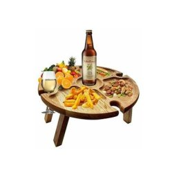 Table de pique-nique pliante portable, table de camping extérieure pliante légère, petite table de