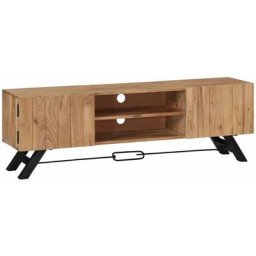 Vidaxl - Meuble tv 140 x 30 x 45 cm Bois d'acacia massif Brun