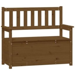 Banc Marron miel 112,5x51,5x96,5 cm Bois de pin massif Vidaxl marron miel
