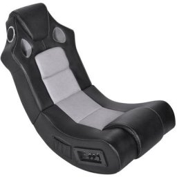 Vidaxl - Fauteuil à bascule à enceinte Noir et gris Similicuir Gris