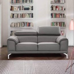 Carlo - Canapé design gris 2 places - Gris