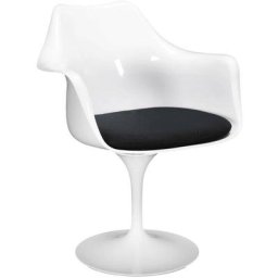 Fauteuil bicolore en abs Bloem - Blanc