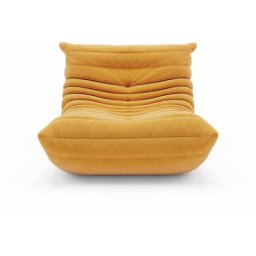 Canapé Relax Design Chauffeuse 1 Place softy Mousse Haute Densité Jaune