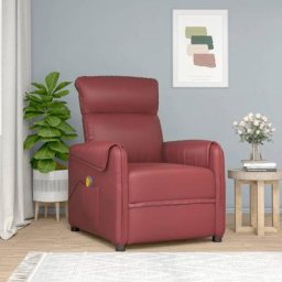Fauteuil Relax électrique - Moderne - Moderne Fauteuil de massage inclinable Rouge bordeaux