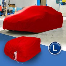 Housse de protection voiture combi d'intérieur respirant rouge l 482x178x119 cm