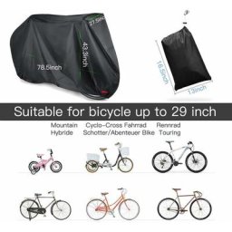 housse de vélo,Housse imperméable 210D Oxford pour 1-2 vélos, protection UV, housse de pluie