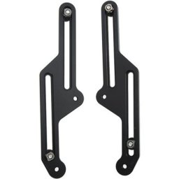 Paire de supports de pare-brise réglables pour moto Anodisé Noir Remplacement pour Tenere 700