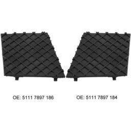 Paire de pare-chocs avant gauche et droit Grille inférieure Grille Grille Garniture pour bmw E60 E61