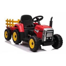 Tracteur orientable électrique avec remorque - rouge - rouge