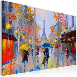Tableau - Rainy Paris 120x80