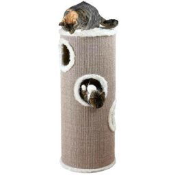 Arbre à chat tour Edoardo ø 40 cm x 100 cm de hauteur couleur taupe. Trixie Taupe