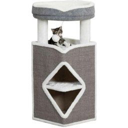 Arbre à chat tour Arma 38 x 38 x 98 cm de hauteur couleur gris et blanc - Trixie - Gris