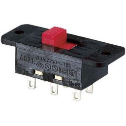 4021.0101 4021.0101 Interrupteur à glissière 250 v/ac 5 a 2 x On/On IP40 1 pc(s) - noir, rouge