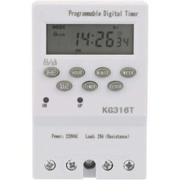 Interrupteur de minuterie numérique, interrupteur horaire de micro-ordinateur KG316T 220V