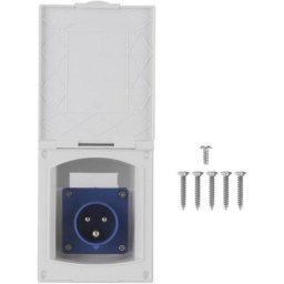 16A 220V-240V Prise de courant étanche externe 3Pin Flush Female Socket Plug for rv Motorhome