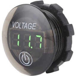 Voltmètre numérique dc universel à led Jauge de batterie de voiture 12-24V avec interrupteur