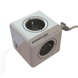 PowerCube 4 prises et 2 usb avec station de fixation