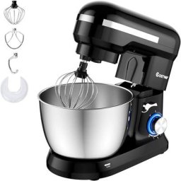 Costway - Robot Pâtissier 1300W avec Bol 4,5L en Acier Inox Batteur Electrique à 8 Vitesses