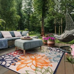 Jadorel - 140x200 - Tapis exterieur 140x200 chicheko Multicolore oeko tex idéal pour l'Open Space